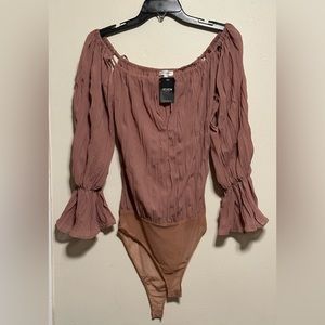 REVIEW LONG SLEEVE OFF OF SHOULDERS BODYSUIT